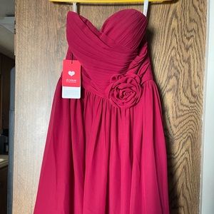 BRAND NEW BURGUNDY DRESS